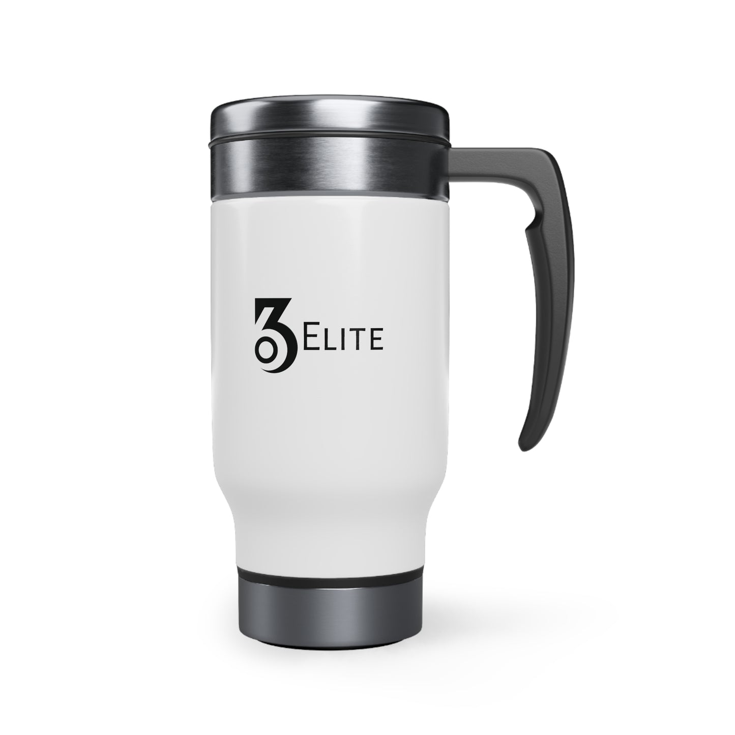 Let the Dust Settle Stainless Steel Travel Mug with Handle, 14oz