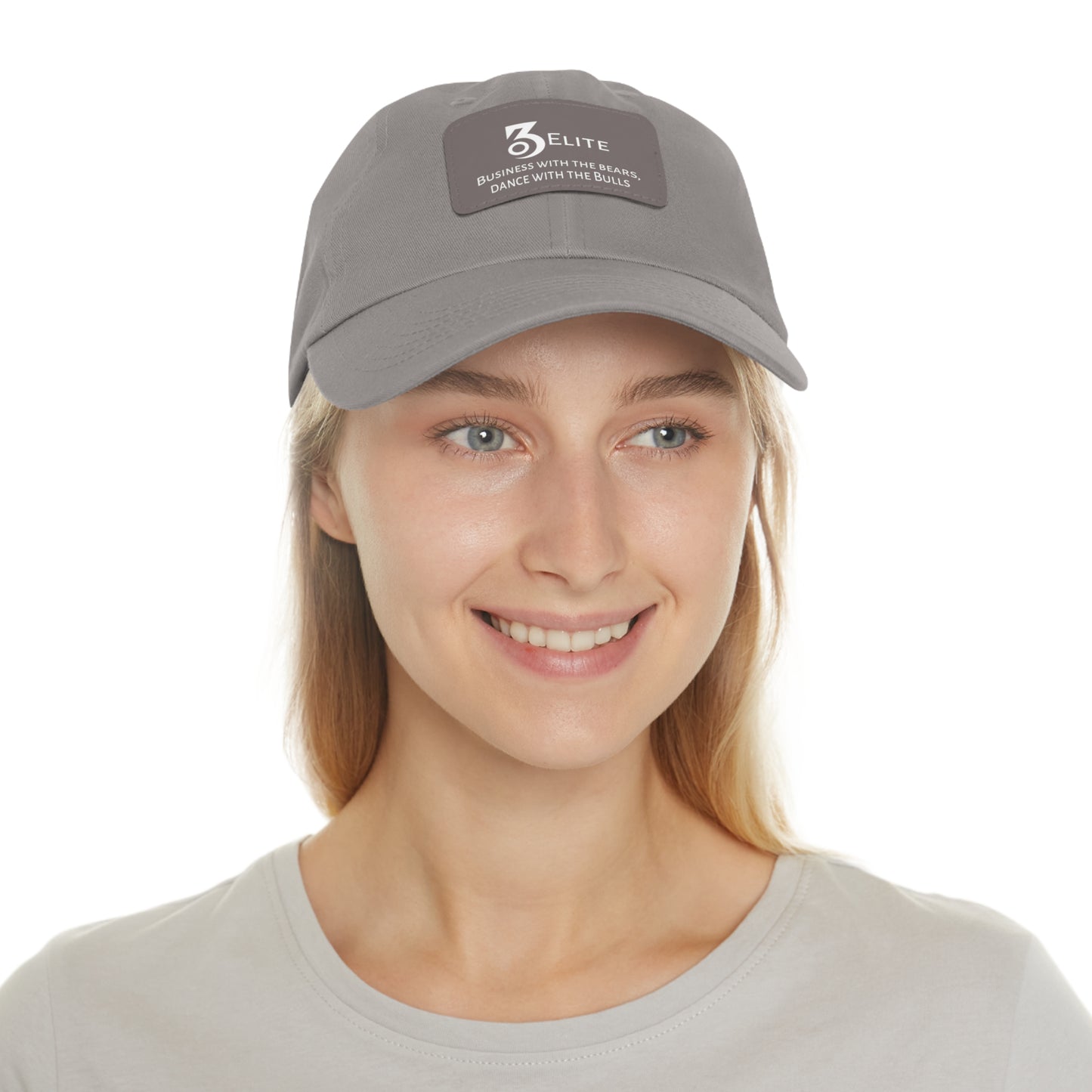 Business With the Bears Hat with Leather Patch (Rectangle)