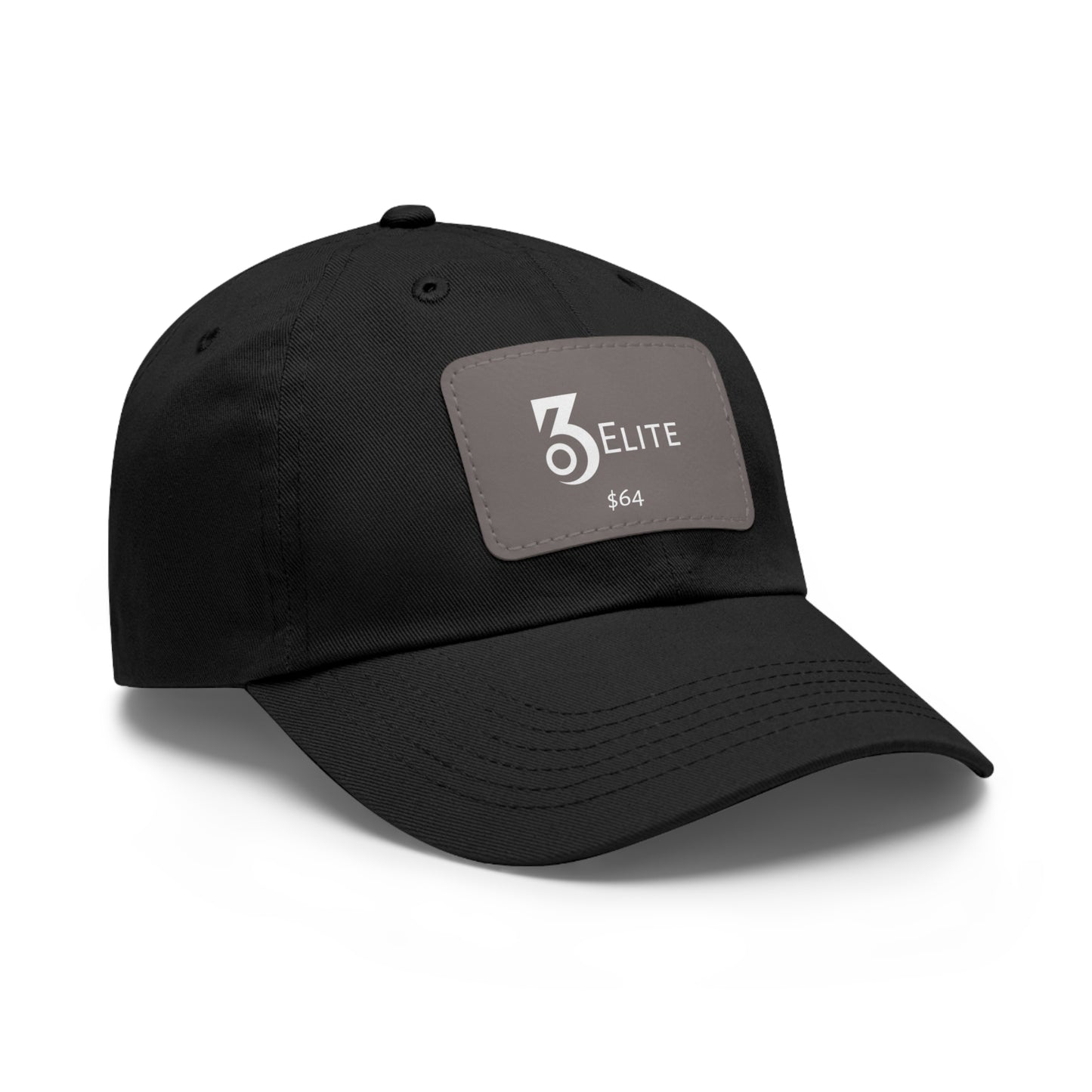 $64 Hat with Leather Patch (Rectangle)