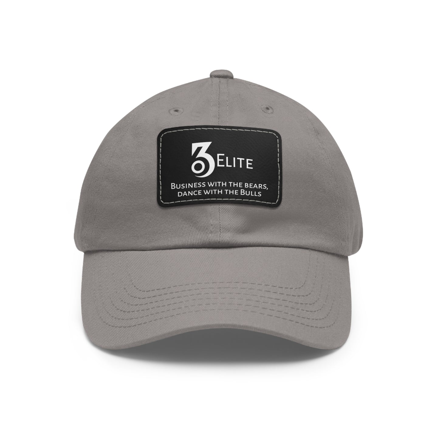 Business With the Bears Hat with Leather Patch (Rectangle)
