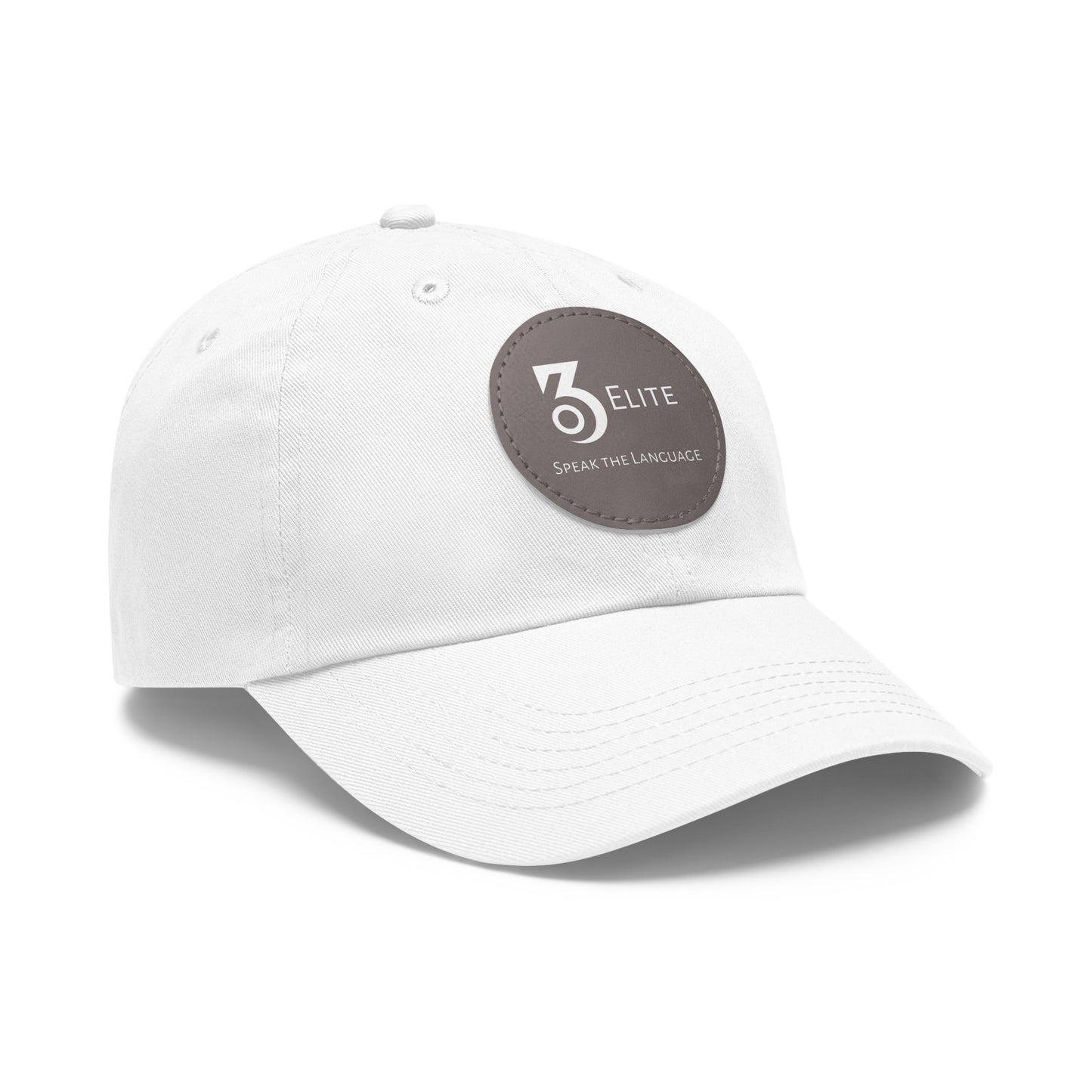 Speak the Language Hat with Leather Patch (Round)