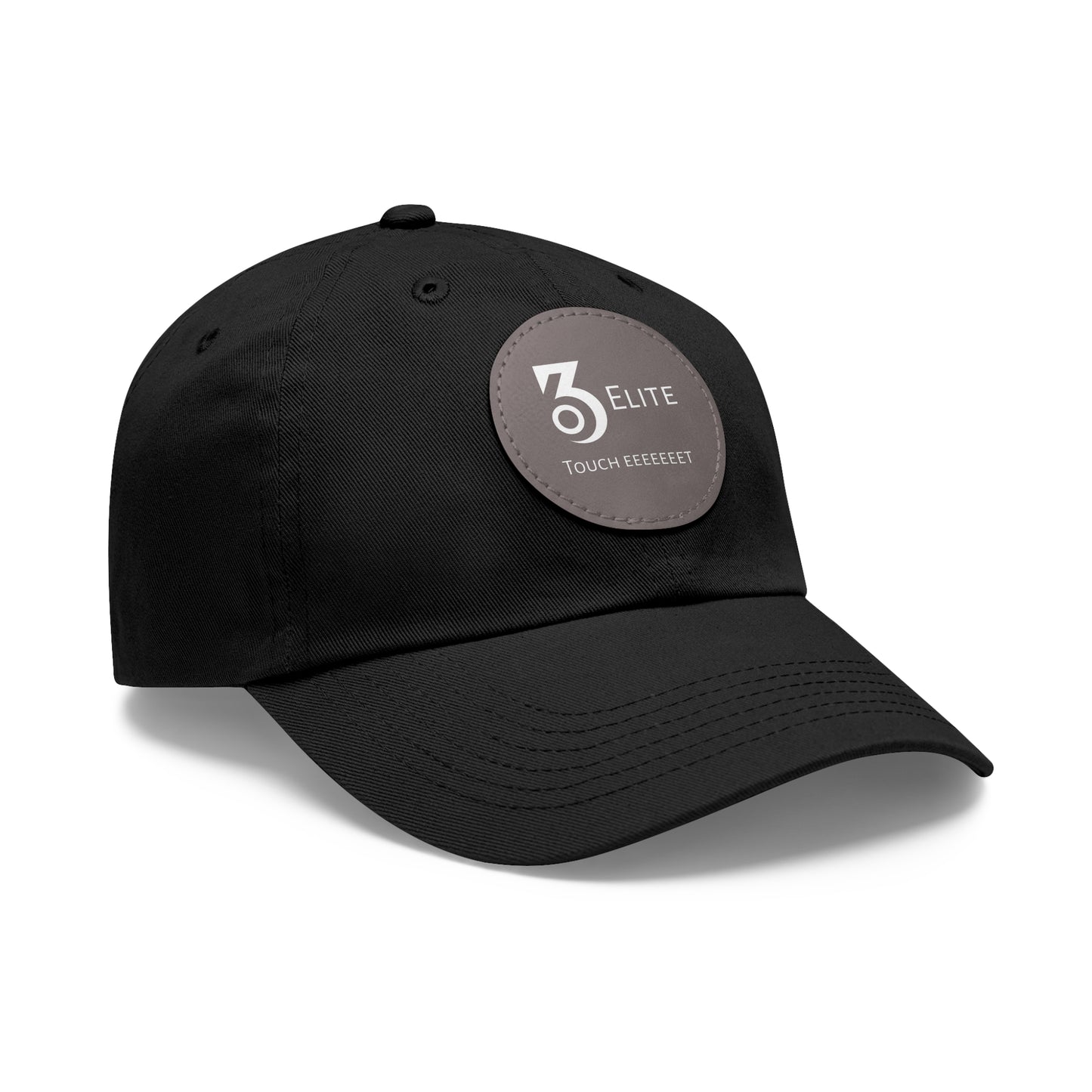 Touch Eeeeeeet Hat with Leather Patch (Round)