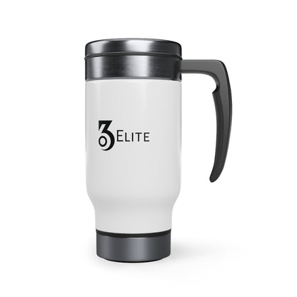 360 In the House Stainless Steel Travel Mug with Handle, 14oz