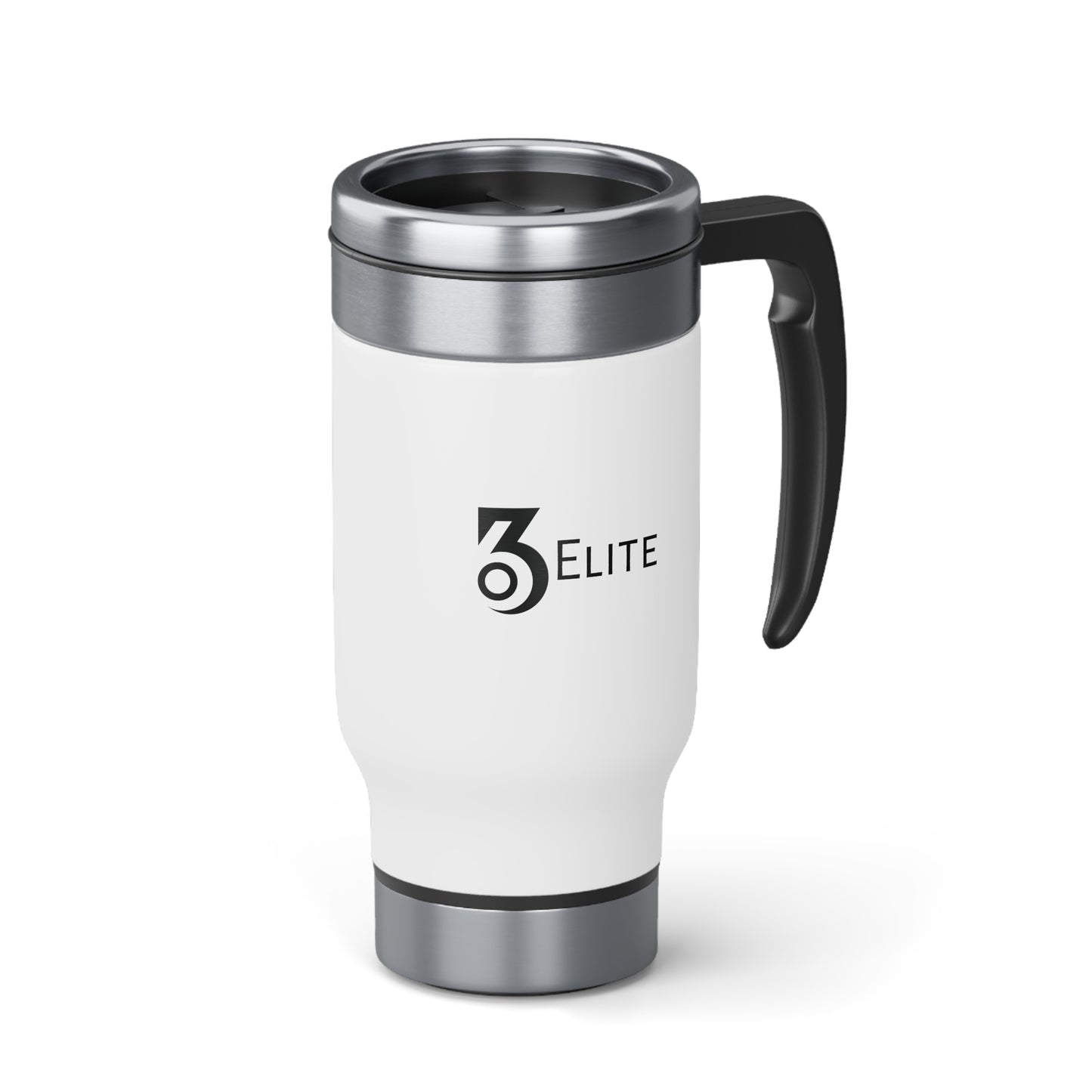 360 In the House Stainless Steel Travel Mug with Handle, 14oz