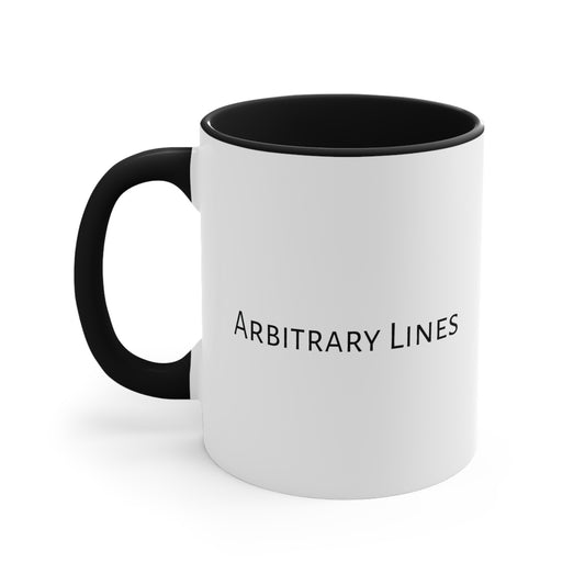Arbitrary Lines Accent Coffee Mug, 11oz