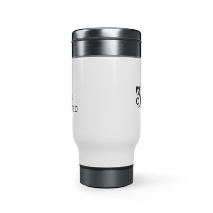 Just Getn Started Stainless Steel Travel Mug with Handle, 14oz