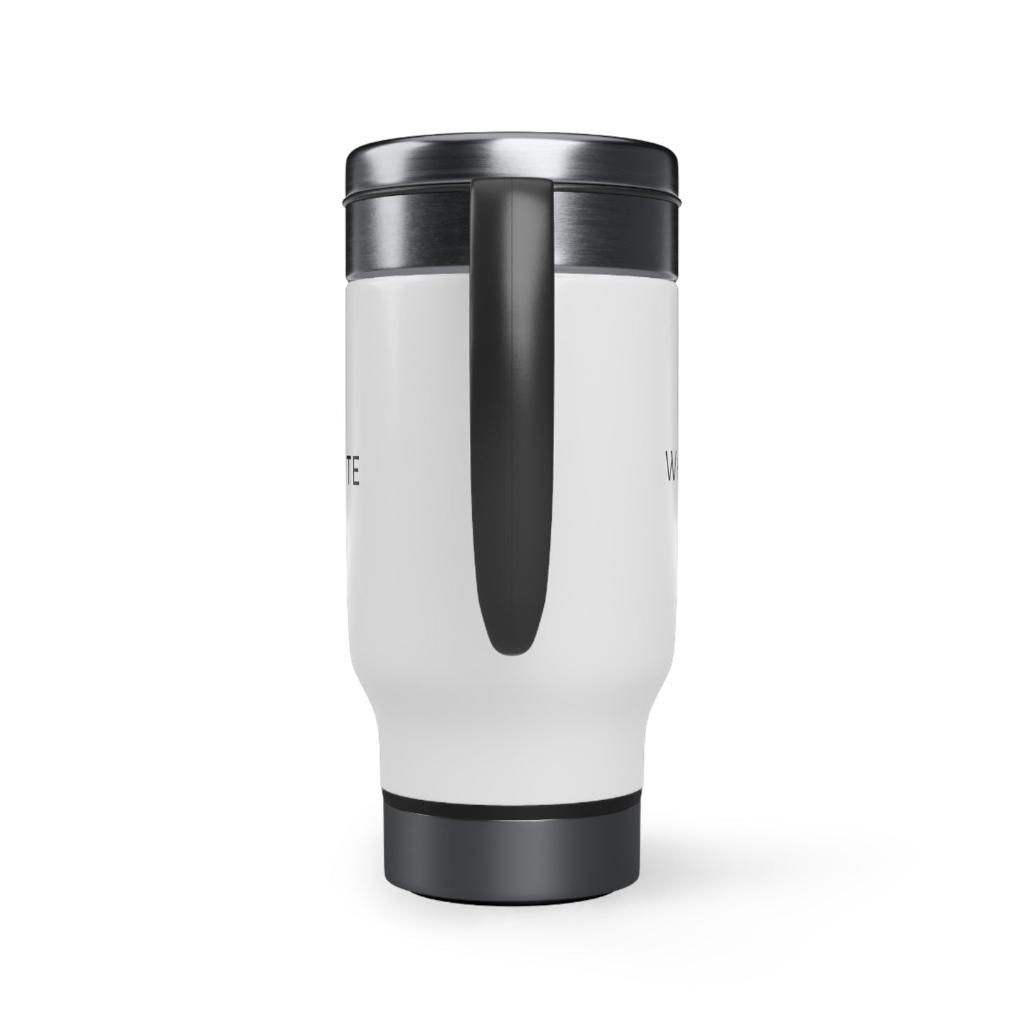 Who did it Stainless Steel Travel Mug with Handle, 14oz