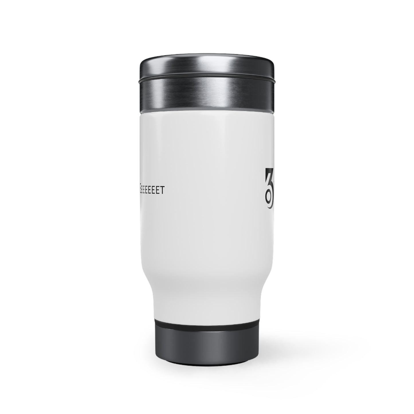 Touch Eeeeeeet Stainless Steel Travel Mug with Handle, 14oz