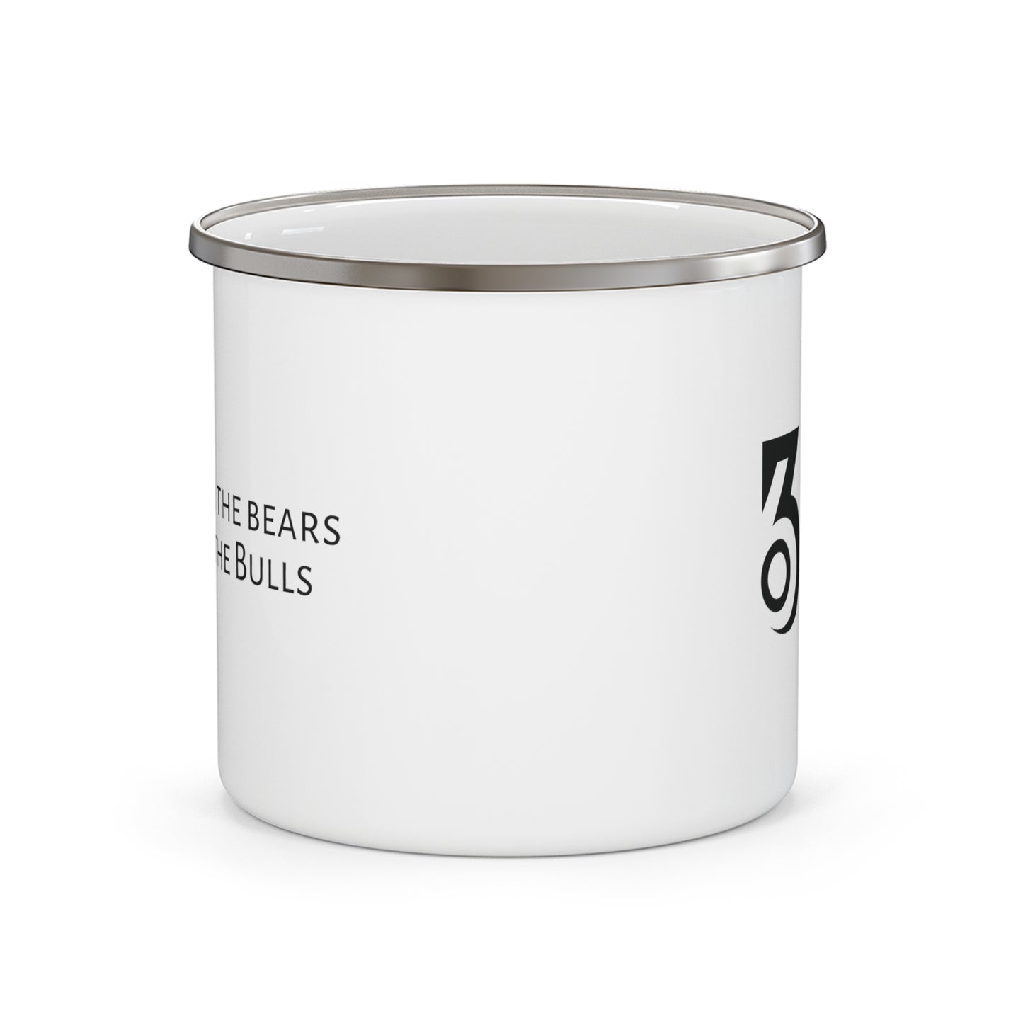 Business with the bears Enamel Camping Mug